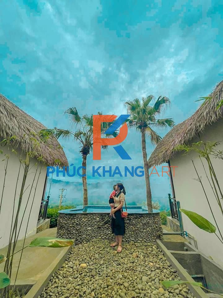 Dự án thi công nhà tre mái lá ebino pu luong resort thanh hóa phúc khang art